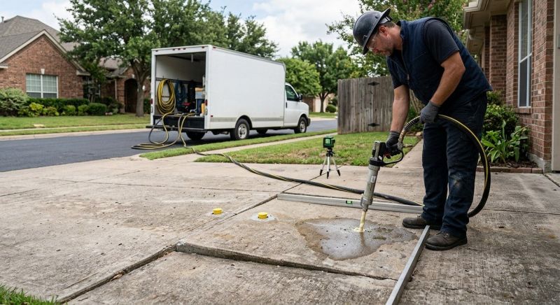 Driveway Slab Lifting in Des Moines, IA