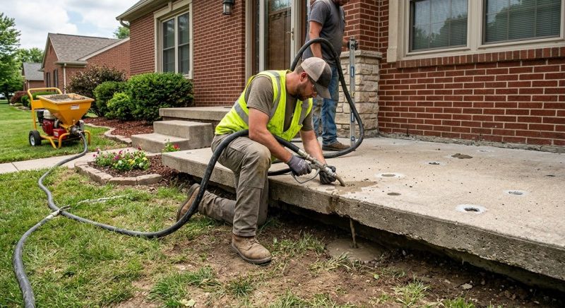 Patio Mudjacking in West Des Moines, IA