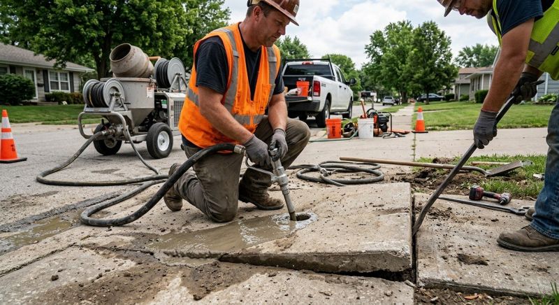 Sunken Sidewalk Repair in San Antonio, TX
